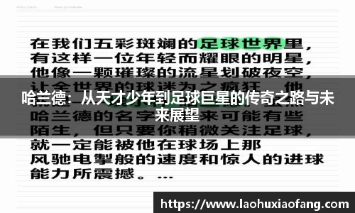 哈兰德：从天才少年到足球巨星的传奇之路与未来展望